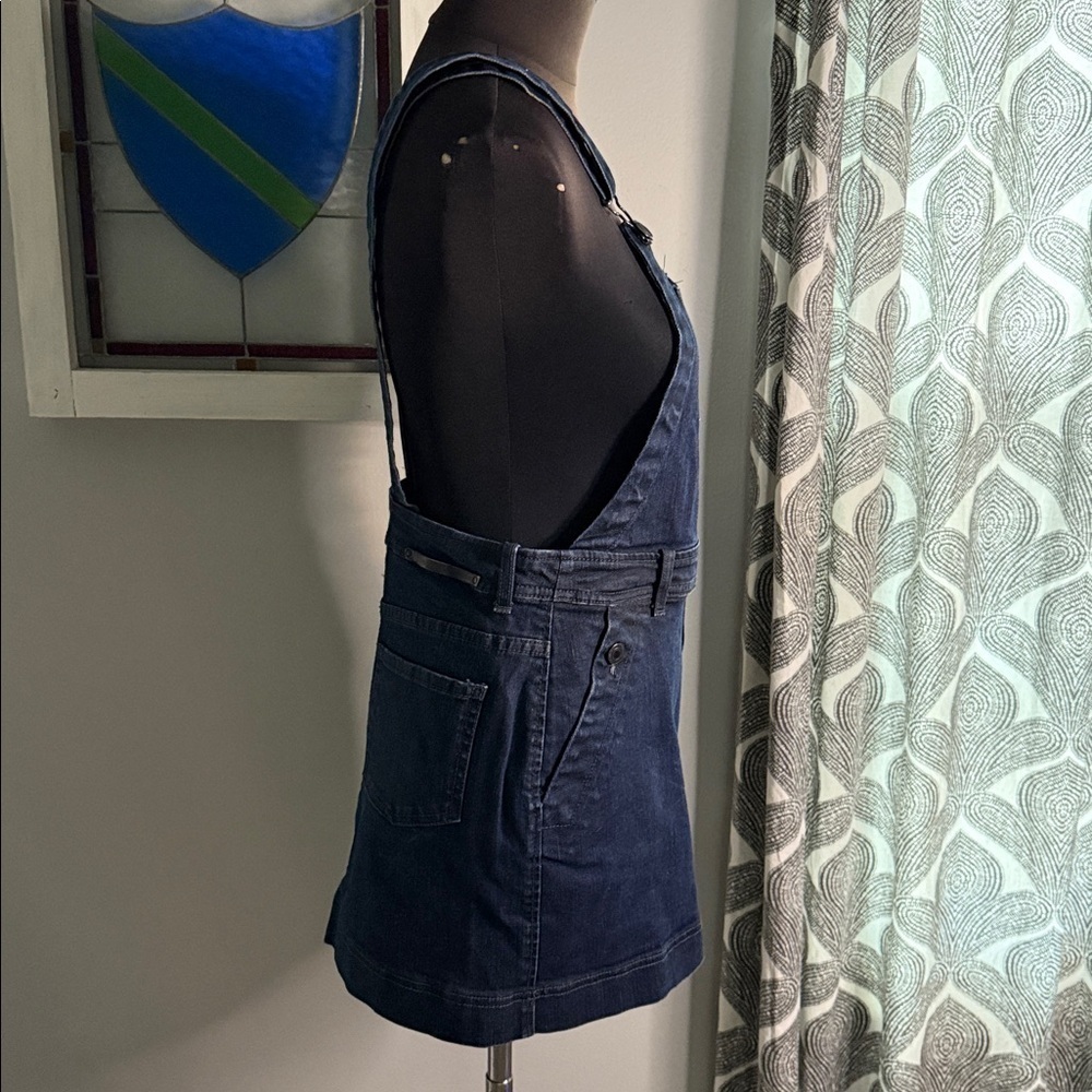 Comptoir des Cotonniers Denim Overall Jumper/ Skirt SZ Medium - Picture 8 of 10